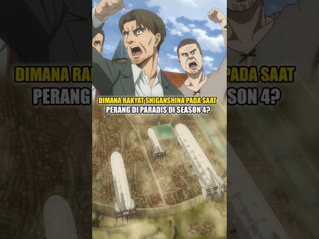 Kemana Warga Sipil Shiganshina AOT? #shingekinokyojin #attackontitan #paradis #eren #shorts