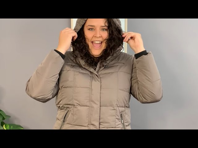 Women's Plus Size Puffer Jacket Try On & Review