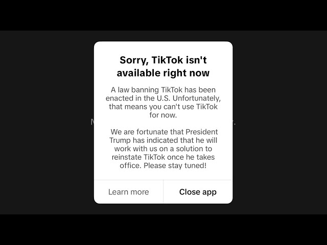 TIKTOK IS BANNED 💔