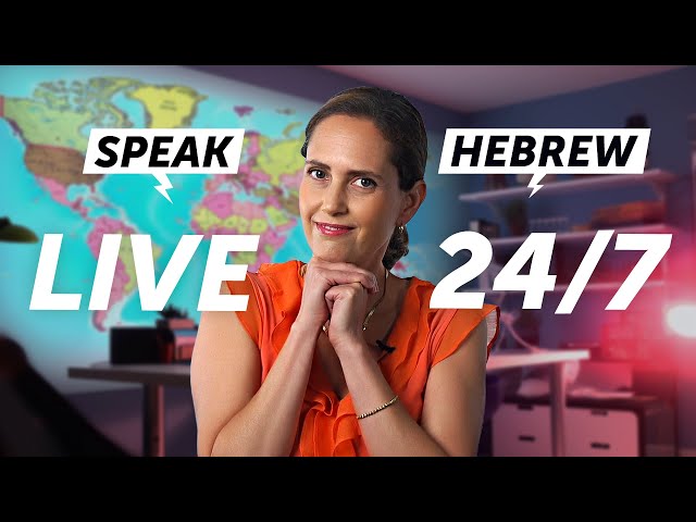 Speak Hebrew 24/7 with HebrewPod101 TV 🔴 Live 24/7