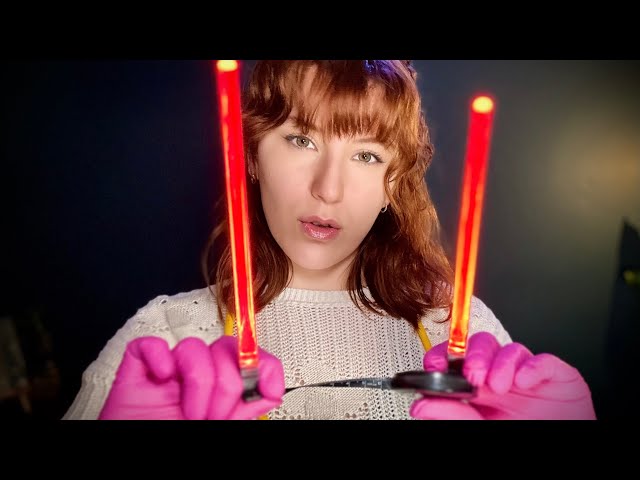 ASMR Face Inspection Personal Attention | lights, measuring, pictures, gloves