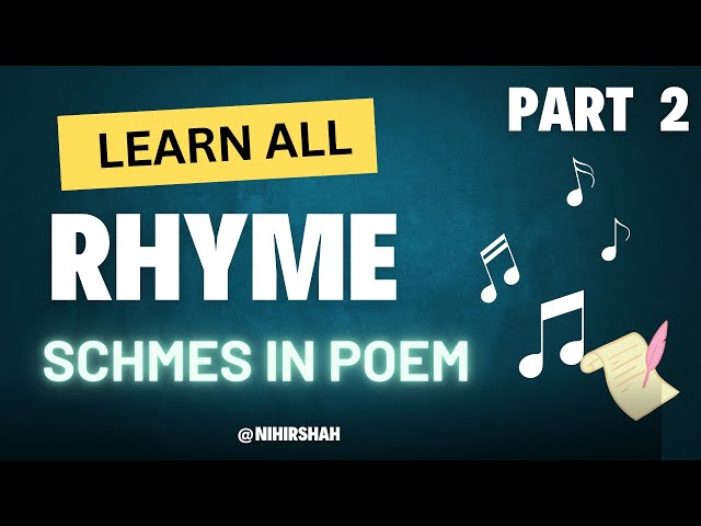 Understanding Rhyme in Poetry | Rhyme Schemes & Styles Explained | Decoding Poems Part 2