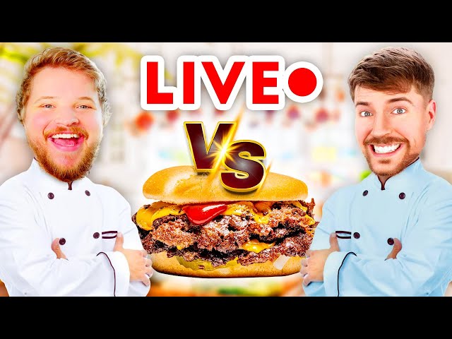 Cooking VS Mr Beast LIVE