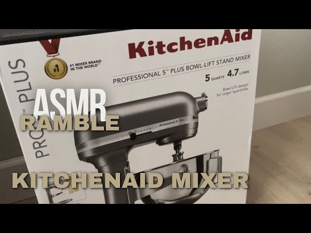 ASMR / Kitchenaid Mixer Ramble and Tracing (Whisper)