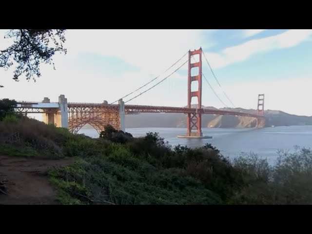 【VR 360 Video】【California】 Walking Trail to the Golden Gate Bridge ② @ San Francisco