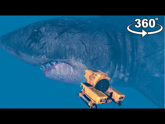 360° GTA 5 Megalodon Shark Attack in VR | GTA 5 360° VR Video