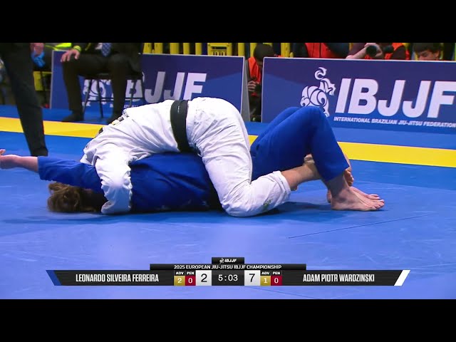 Adam Wardzinski vs Leonardo Ferreira | 2025 European Jiu-Jitsu IBJJF Championship