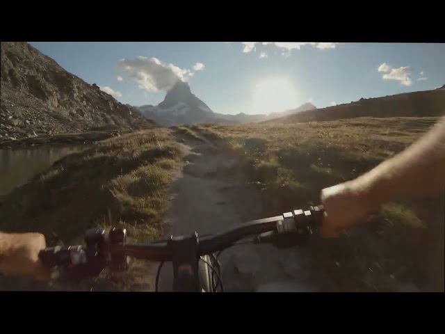 First Person Perspective Mountain Biking In The Swiss Alps- POND5