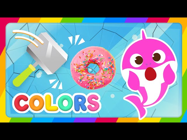 Baby Shark Hungry Color Show | Breaking Ice Cube learn colors | Yummy Desserts | Ice Cube Colors