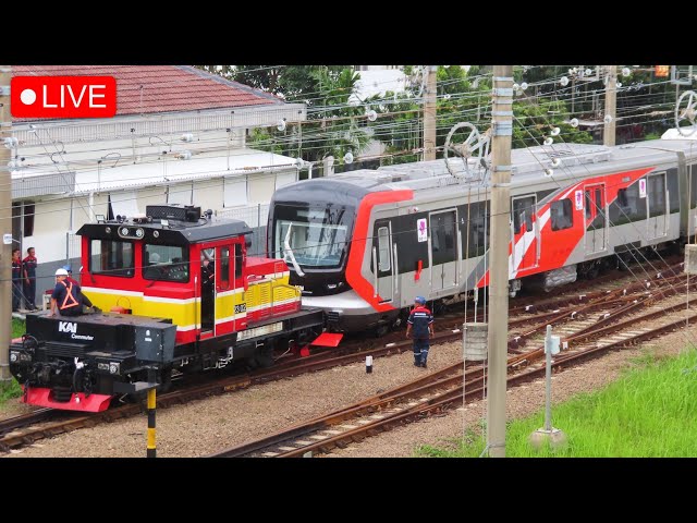 🔴 AKHIRNYA KERETA KRL TERBARU DARI CHINA TIBA DI INDONESIA ! Mengejar KLB KRL CRRC SFC120V ke Depok