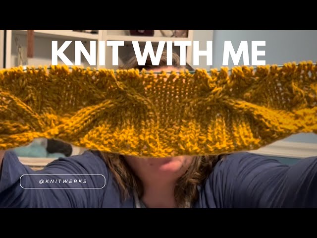 Knit with me, Sode, Shawl & Finished Cross Stitch