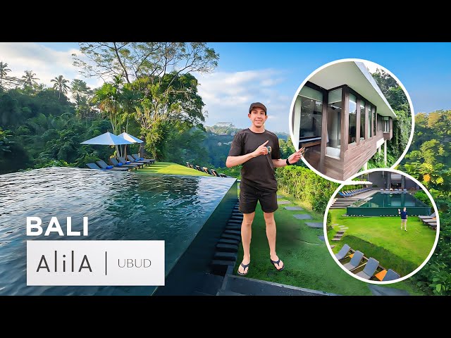 I Stay In a Treehouse Villa at Alila Ubud Bali, You HAVE To See This Pool!【4K Tour】