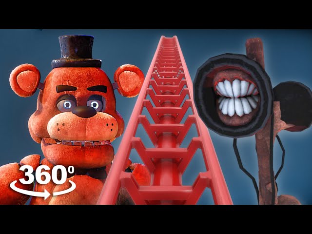 FNAF vs Siren Head: Nightmare Coaster in 360 VR | Prepare for Insane Jumpscares!