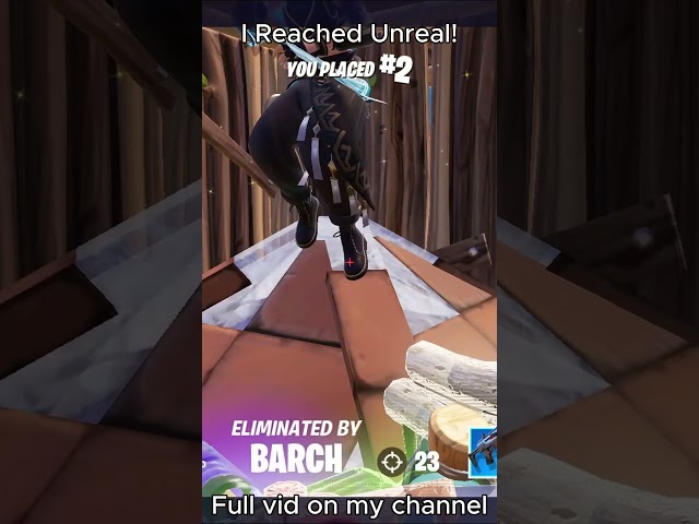 I Reached Unreal in Fortnite!  #fortnite #foryou #unreal