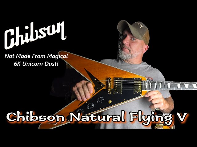 Chibson Flying V Guitar Review - Natural Finish & Gold Hardware