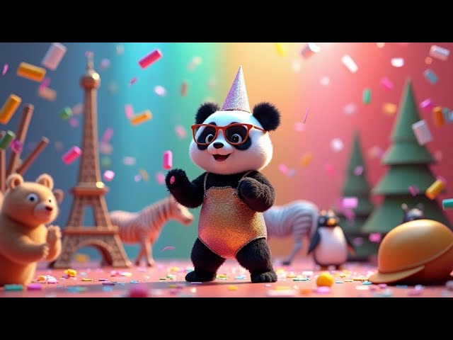 Little Panda's Adventure Across Continents | Fun Children's Song