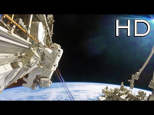 NASA Spacewalk EVA 64 | GoPro HD | Earth and the International Space Station | First Person POV