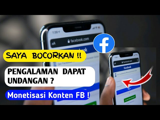 SAYA BONGKAR ! TIPS RAHASIA CEPAT DAPAT UNDANGAN MONETISASI KONTEN FB PRO