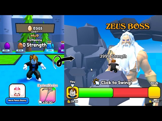 Starting My Journey Noob to Pro ZEUS BOSS in 1 Hour & Pull a Sword Roblox