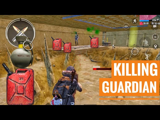 Killing GUARDIAN with only bomb , gas can and moli | pubg mobile