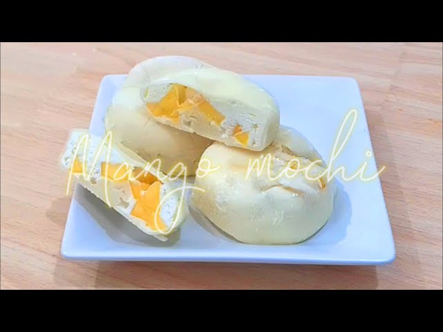 🥭 Mango mochi 🥭 #2025 #icecream #mango #dessert #cake #japan #mochi #homemade #easy #recipe #asmr