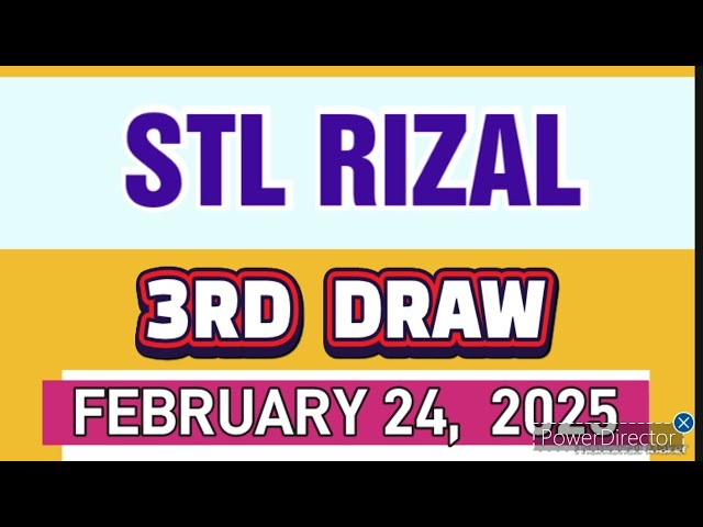 STL RIZAL RESULT TODAY 3RD DRAW FEBRUARY 24, 2025  8:45PM | MONDAY