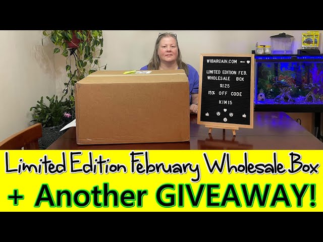 WiBargain Unboxing #5 - Limited Edition Feb. Wholesale Box - $250+ Bonus Winner! + GIVEAWAY!