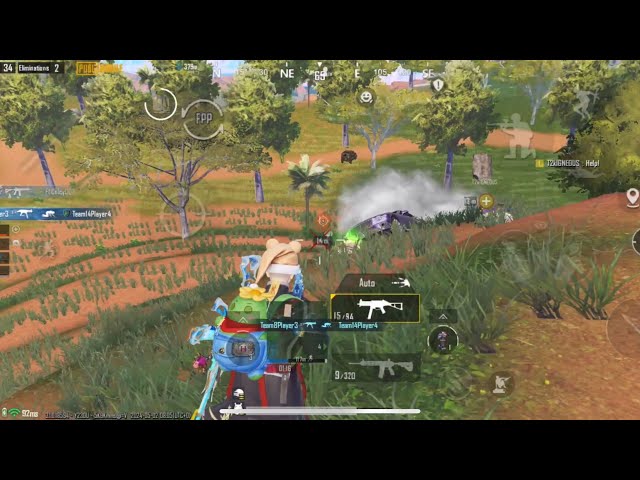 1v4 !!! HIGHLIGHTS #2  💀💀 !!!! 5 Finger full gyro !! PUBGMOBILE