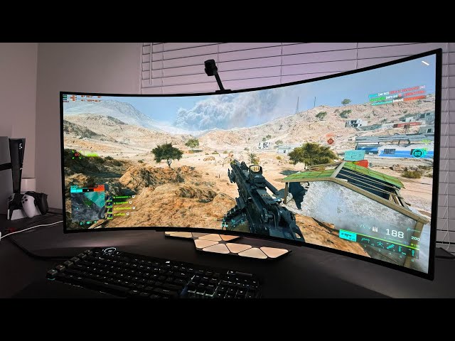 Battlefield 2042 is SO GREAT on this 45" LG UltraWide OLED | BEST Gaming Monitor RTX HDR Gameplay