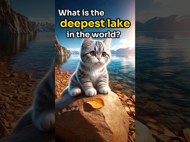 【CAT STORY】 GUESS  What is the deepest lake in the world? #quiz #shorts #subscribe #cat #cute