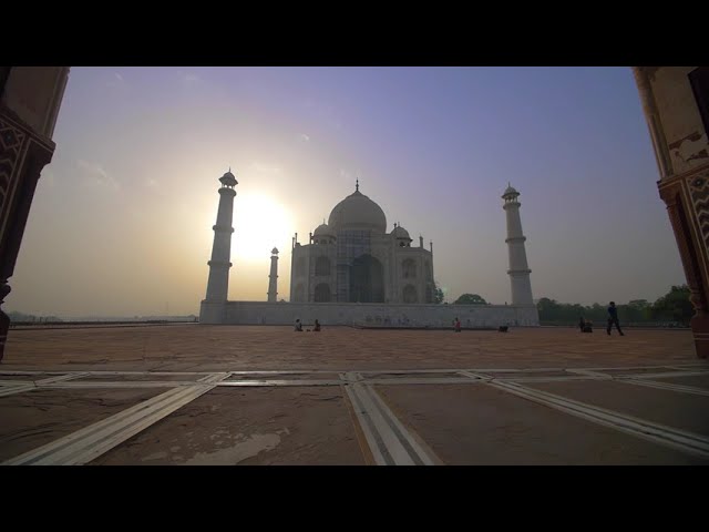 [Free 4k Video] Taj Mahal Through an Archway