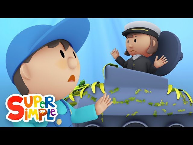 Captain Mary's Submarine goes through the car wash | Cartoon for kids