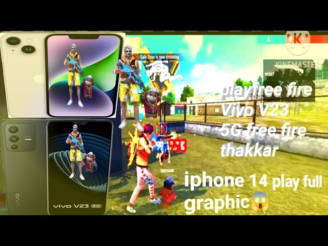 play Free  Fire Vivo V23 5G Free Fire thakkar iPhone 14 play full graphic😱