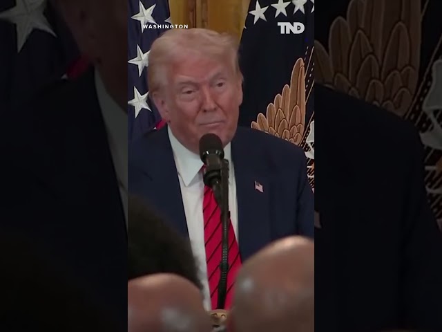 Trump talks about reciprocal tariffs during Black History Month event