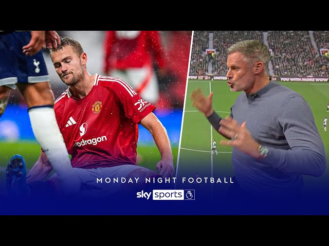 "He's completely out of position!" 😳 | Jamie Carragher not impressed by De Ligt and Man Utd