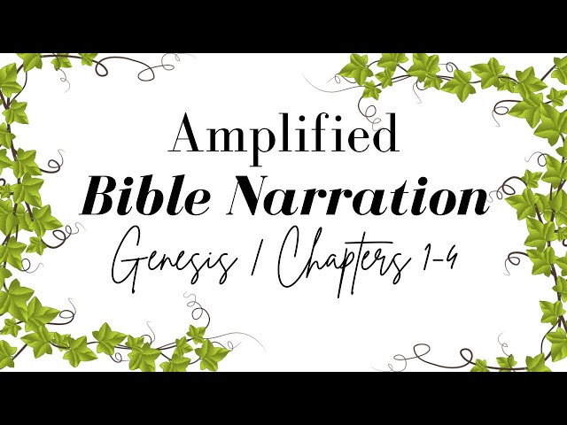 Amplified Bible Reading 2025 | Genesis Chapters 1-4 | Fall asleep to The Word of GOD