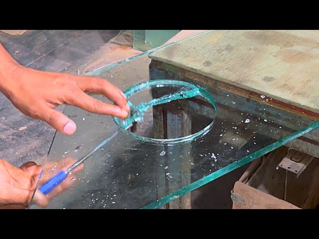 12Mm Glass Round cutting 🔥Easy Tips. Video.