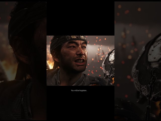 "You will be forgoten." #ghostoftsushima #gaming  #shorts