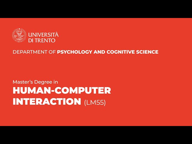 Master's Degree in Human-Computer Interaction