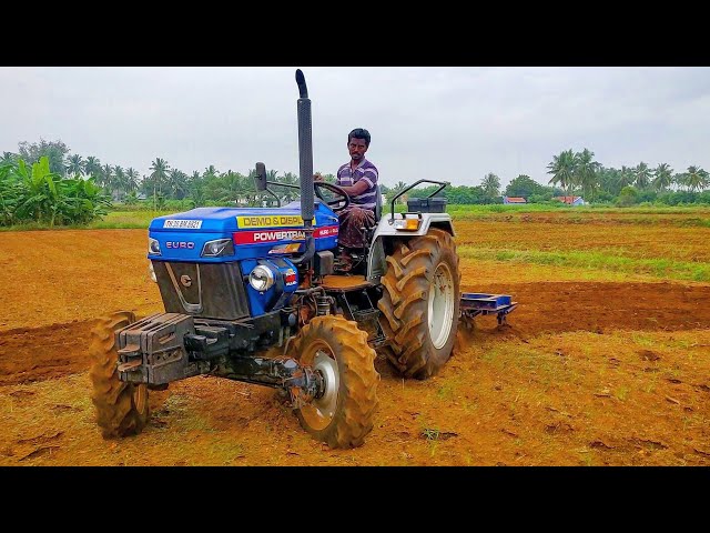 Powertrac Euro45 plus 4wd Tractor Cultivator performance | Zero rpm drop | Features & Specifications