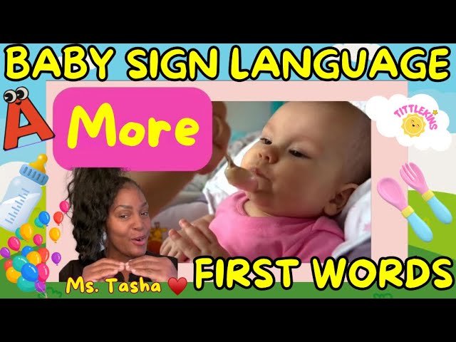 Baby Learning with Tittlekins - Learn to Talk First Words & More #babysignlanguage #tittlekins #baby