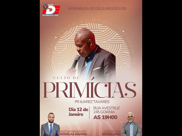 Culto online  primícias