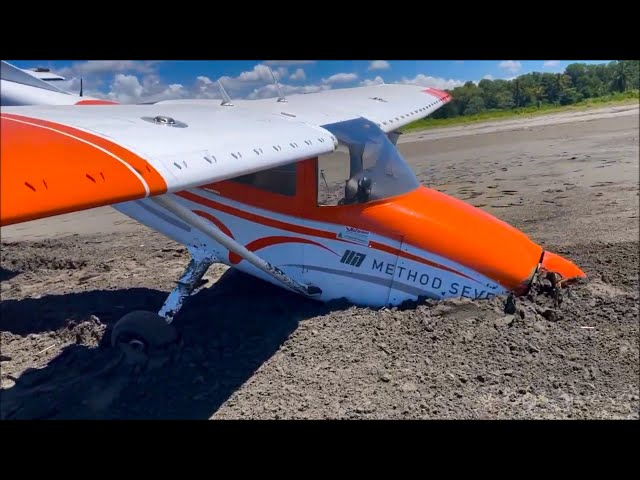 Cessna 182 Crash Landing on a Deserted Island