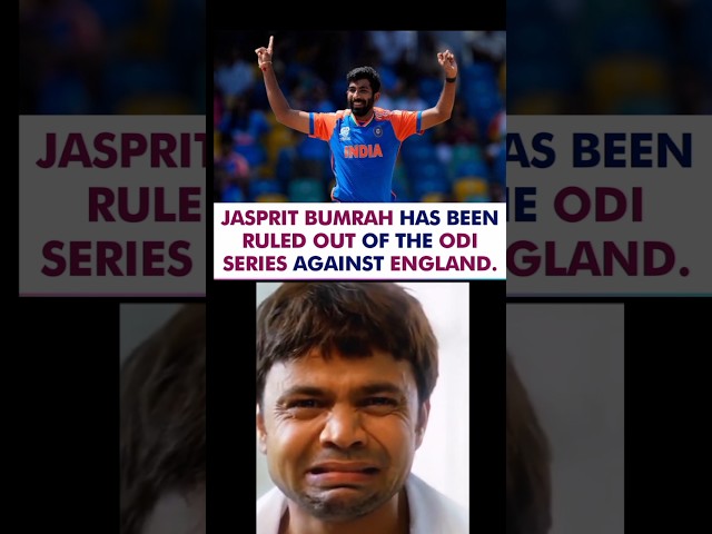 BUMRAH INJURY 🚨UPDATE 😱// ind vs ENG ODI series