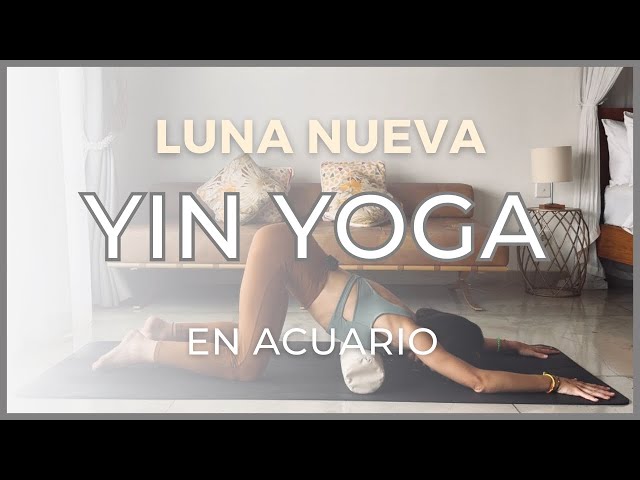 Clase de Yin Yoga en YouTube - luna nueva en acuario - visualiza tu futuro