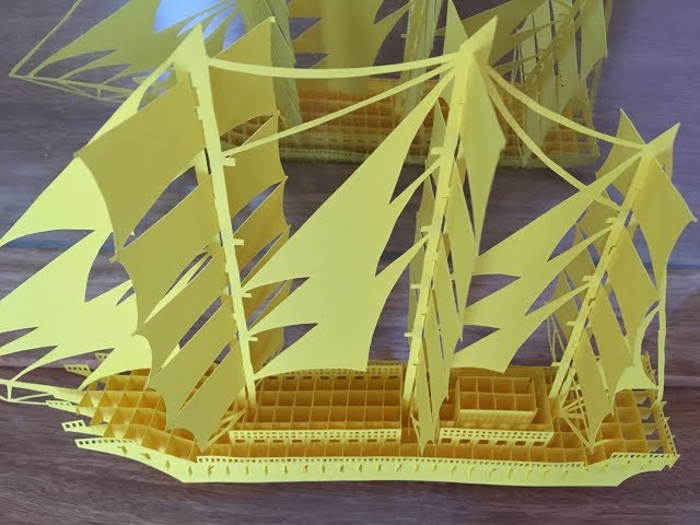 Origami - How to make a boat with paper style EX1 - Link Pattern download | Template download