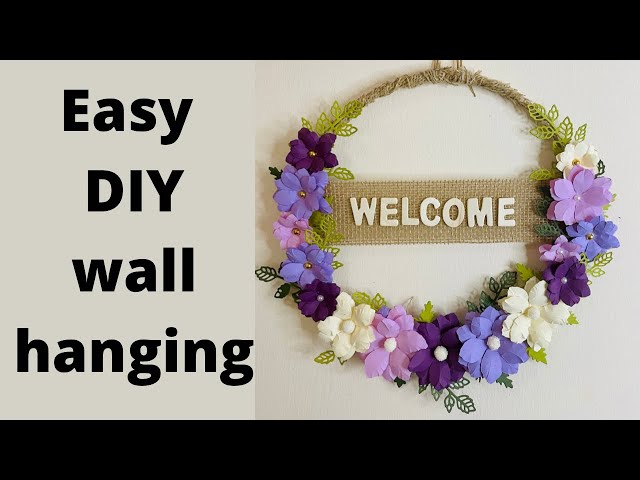 Easy paper flower/ Floral wreath/