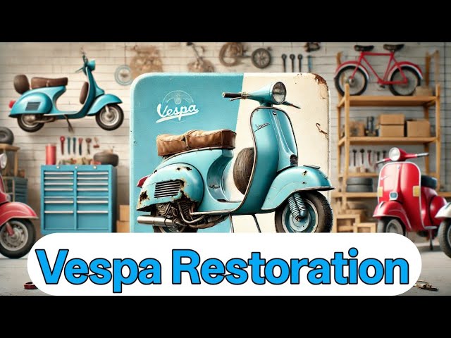 I Restored a 30 Year Old Scooter From Rusty Relic to Pristine Vespa  #fizzlapse #timelapse