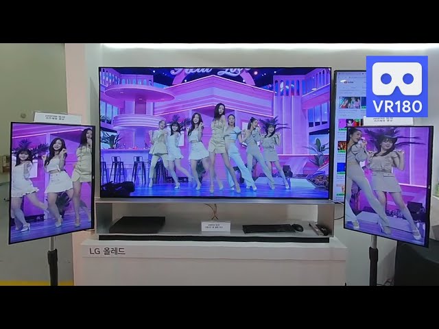 3D VR Watch Kpop Ohmygirl & Ive with New LG Triple OLED Screen Home Theater