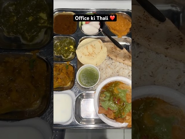 Office Ka Unlimited Khana ❤️|| Office Food Vlog 🤤 #shorts #officekithali #food